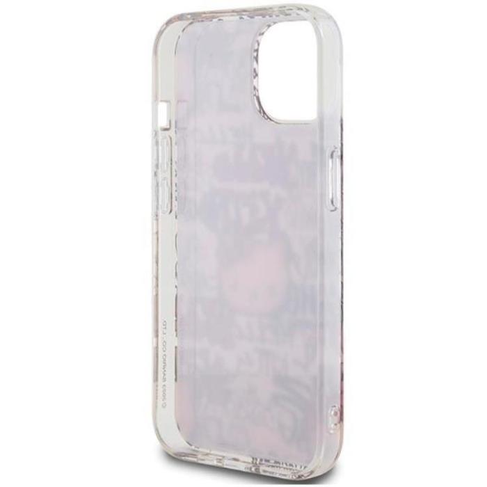 Hello Kitty - Hello Kitty iPhone 15 Mobilskal IML Tags Graffiti - Rosa