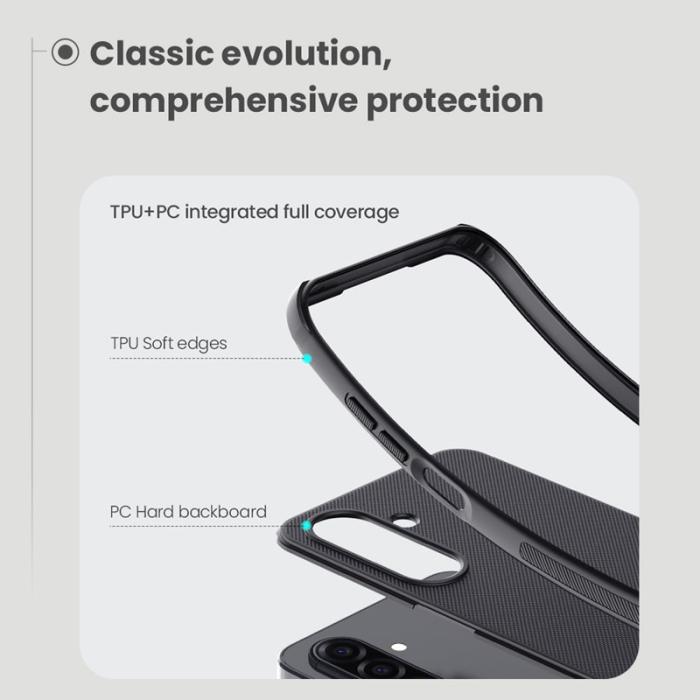 Nillkin - NILLKIN Frosted Shield Pro Mobilskal för Samsung Galaxy A17 5G - Svart