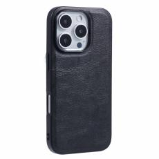 X-Level - X-LEVEL Bojue-3 Mobilskal till iPhone 16 Pro MagSafe L&auml;der Svart