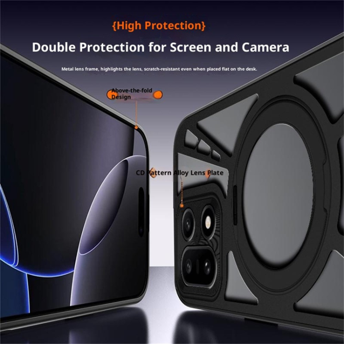 A-One Brand - OnePlus 15 Mobilskal MagSafe Silikon Hollow Kickstand - Silver