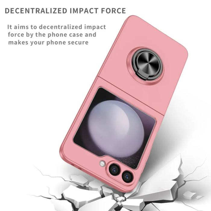 Taltech - Galaxy Z Flip 6 5G Mobilskal Ringhållare - Rosa