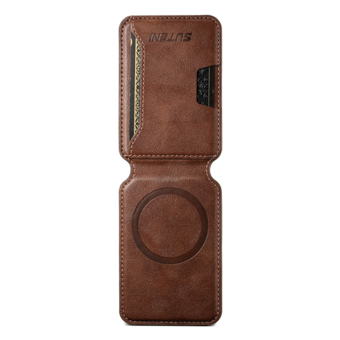 SUTENI - SUTENI iPhone 17 Air Mobilskal MagSafe Cowhide M3 - Brun