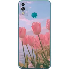 Gustaf - Mobilskal till Honor 9X Lite med Rosa Tulpaner