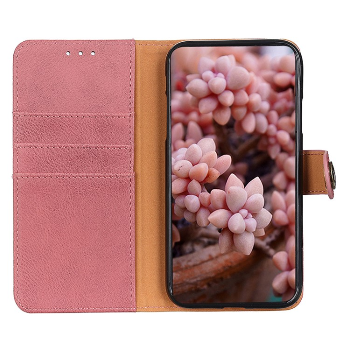 KHAZNEH - KHAZNEH Google Pixel 7A 5G Plånboksfodral Cowhide - Rosa