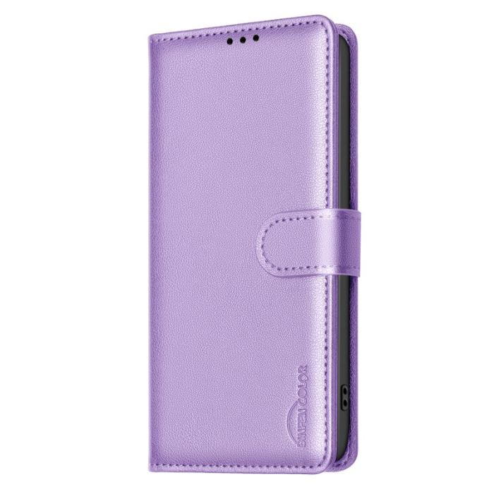 BINFEN COLOR - BINFEN Samsung Galaxy S26 Plus Fodral Äkta Läder RFID Skydd - Lila
