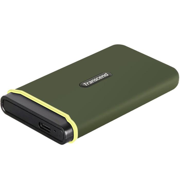 Transcend - Transcend Portabel SSD USB-C 2TB - Military Grön