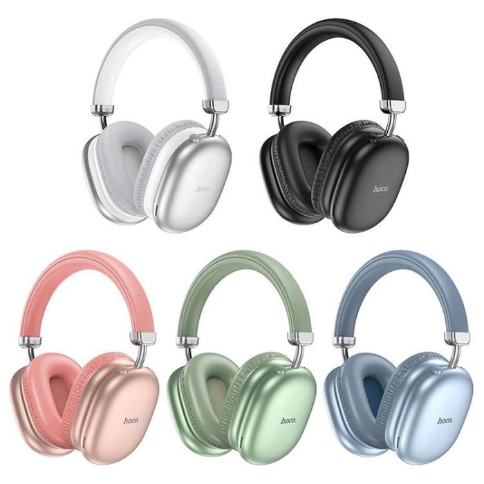 Hoco - Hoco Over-Ear Hörlurar Trådlösa Bluetooth W35 Max - Silver