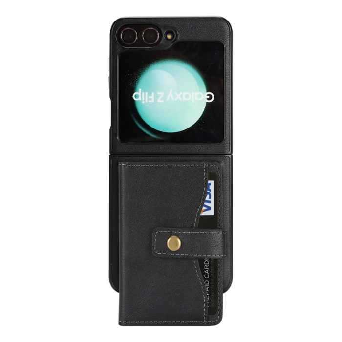 A-One Brand - Galaxy Z Flip 6 Mobilskal MagSafe Detachable Korthållare Kickstand