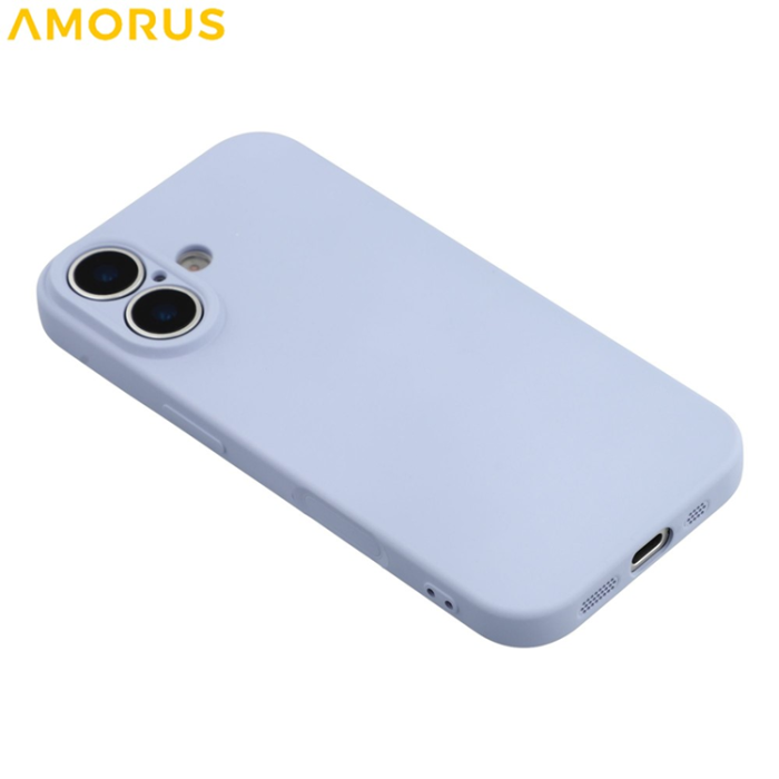 Amorus - AMORUS iPhone 17 Mobilskal Precise Cutouts TPU Fiber - Lila