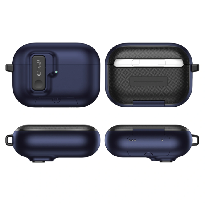 Tech-Protect - Tech-Protect Apple Airpods Pro 3 Skal Slim Hook - Marinblå