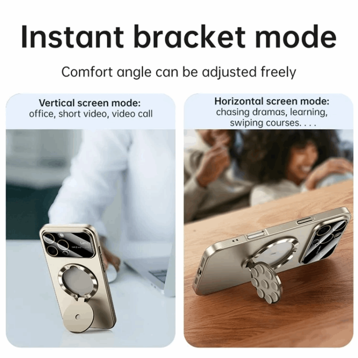 OEM - iPhone 14 Pro Max Mobilskal Magsafe Sugkopphållare Kickstand