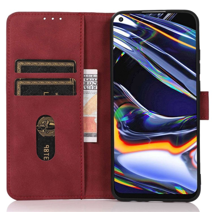 KHAZNEH - KhAZNEH OnePlus Nord CE 3 Lite Plånboksfodral Textured Flip - Röd