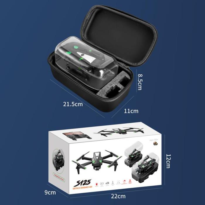OEM - Yile S125 Mini Drone Fjärrkontroll och Tillbehörssats - Svart