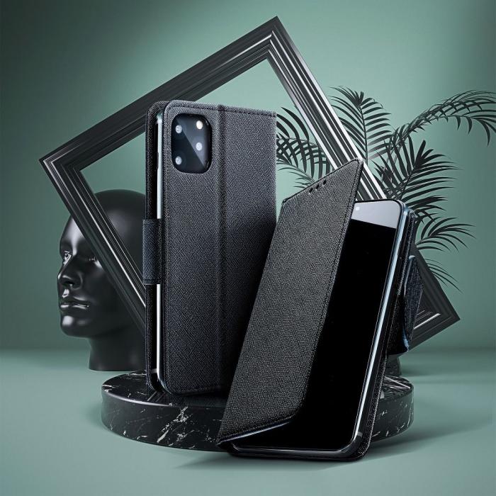 OEM - Galaxy Xcover 5 Plånboksfodral Fancy Eco Läder - Svart