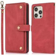 OEM - iPhone 14 Pro Pl&aring;nboksfodral Flip - R&ouml;d