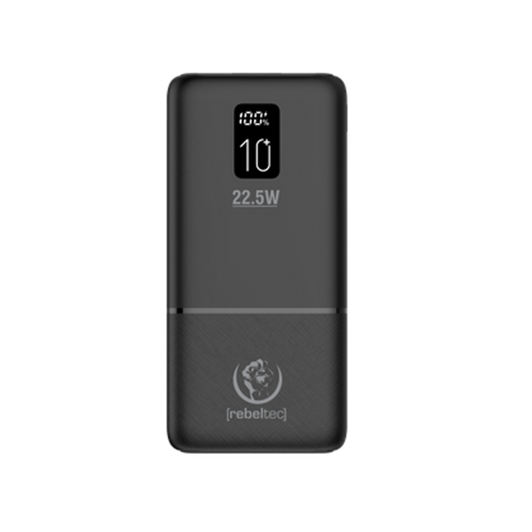 Rebeltec Powerbank 10000 mAh 22.5W P10 - Svart | 505295 | AlltMobil