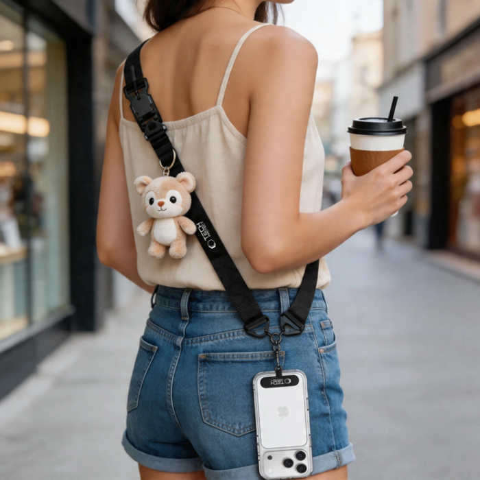 Tech-Protect - Tech-Protect Mobilrem Crossbody C9S - Svart