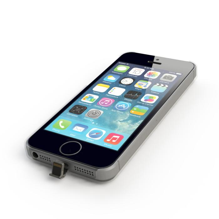 UTGATT4 - Exelium iPhone 5/5S/5SE trådlöst skal - Vit