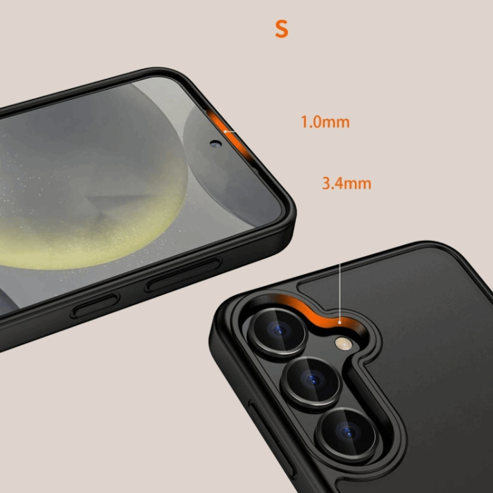 Tech-Protect - Tech-Protect Galaxy S25 Edge Mobilskal Magmat - Matt Svart