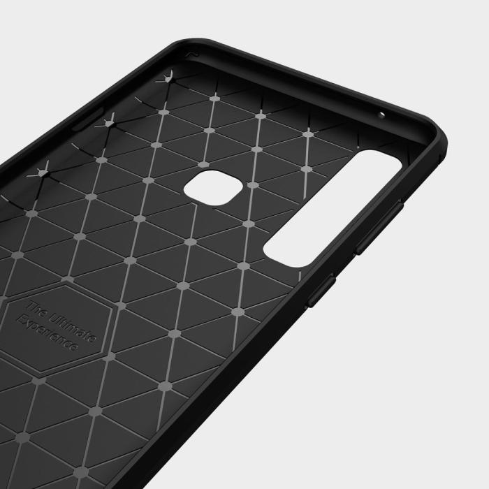 OEM - Carbon Brushed Mobilskal till Samsung Galaxy A7 (2018) - Svart