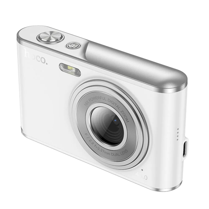 Hoco - Hoco Digitalkamera 13m Pixels Dual Lens - Vit