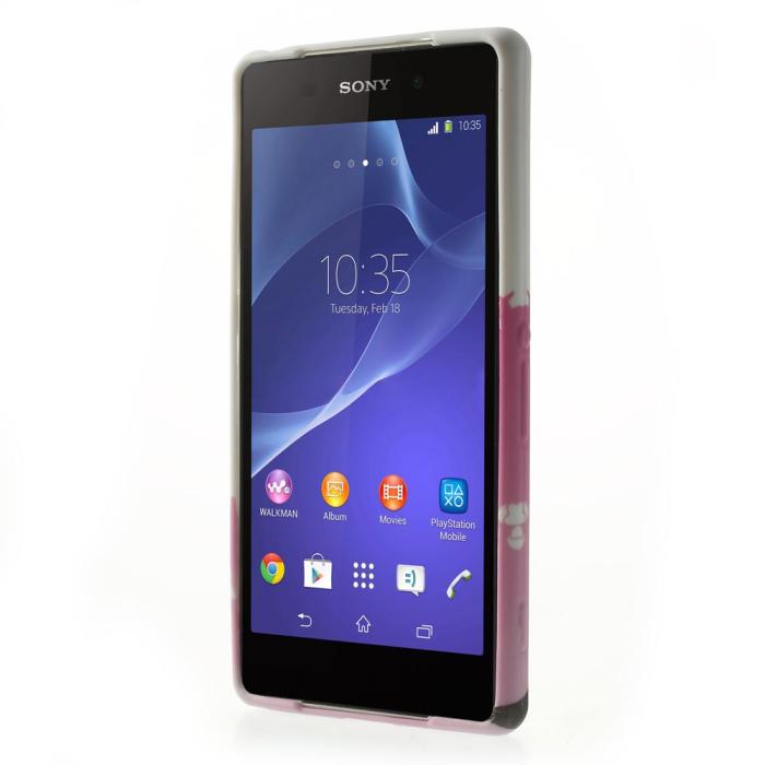UTGATT5 - Flexicase Skal till Sony Xperia Z1 - Sommar Rosa