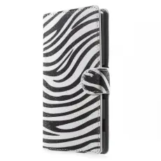OEM - Pl&aring;nboksfodral till Sony Xperia Z3+ - Zebra