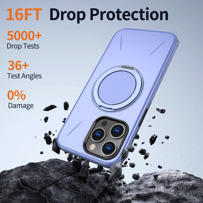 A-One Brand - iPhone 15 Pro Max Mobilskal MagSafe Rotating Kickstand TPU + PC