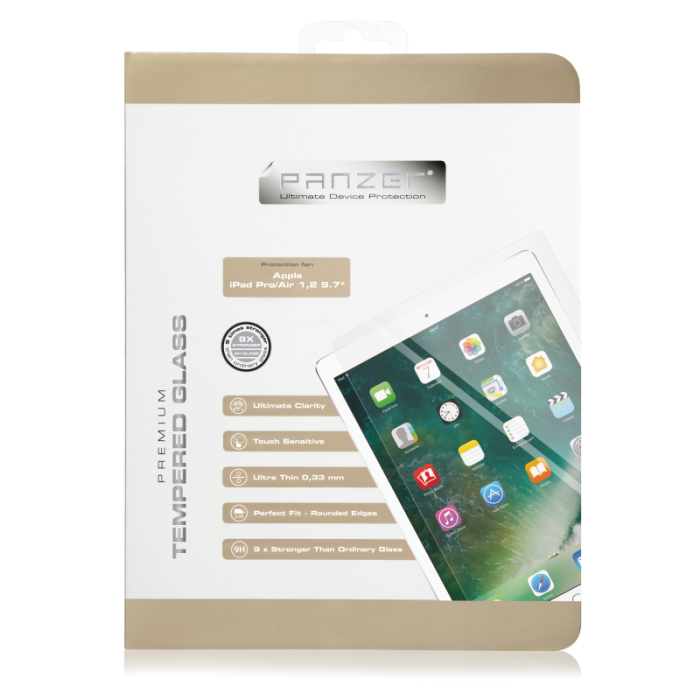 UTGATT1 - Panzer - Härdat Glas iPad 9.7 (2017/2018)