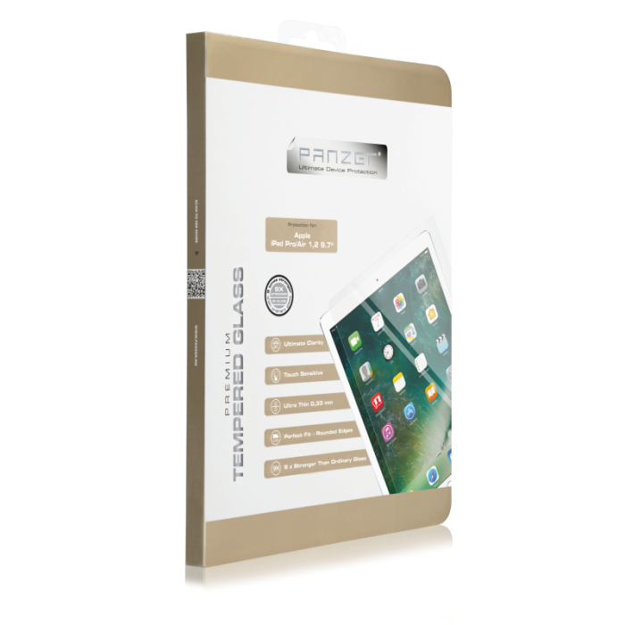 UTGATT1 - Panzer - Härdat Glas iPad 9.7 (2017/2018)