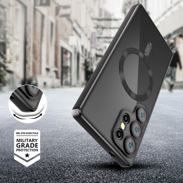 Tech-Protect - Tech-Protect Mobilskal För Galaxy S26 Ultra Magsafe Magflex - Shiny Svart