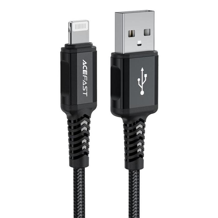 Acefast - Acefast USB-A till Lightning kabel 1.8m - Svart