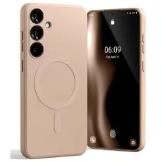 Mercury - Mercury Mobilskal till Galaxy S24 Plus MagSafe Semi-Silikon - Rosa Sand