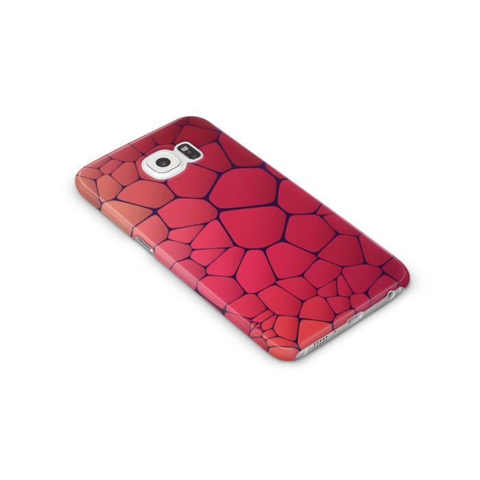 UTGATT5 - Skal till Samsung Galaxy S6 - Skifferstenar - Röd