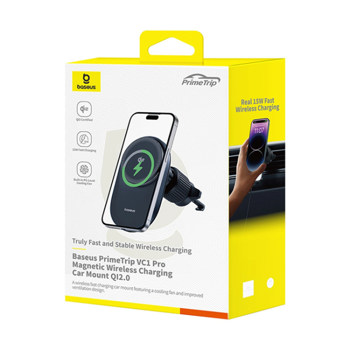 BASEUS - Baseus Mobilhållare För ventgaller Magnetic VC1 Pro - Svart