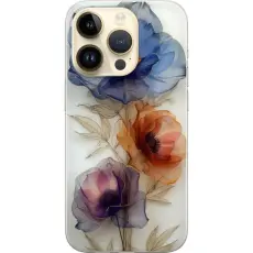 Gustaf - Mobilskal till Apple iPhone 15 Pro med Silkesblommor