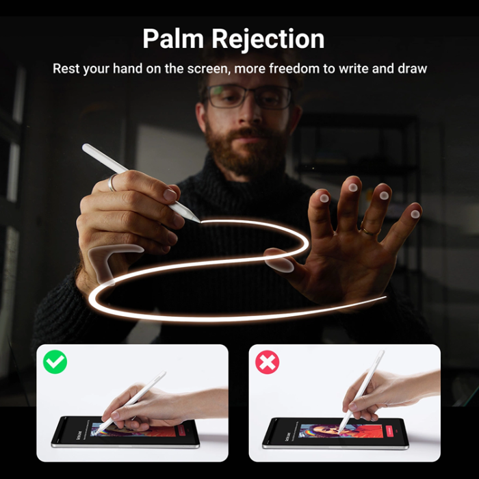 Ugreen - Ugreen LP653 Stylus Penna med Trådlös Laddning För iPad - Vit