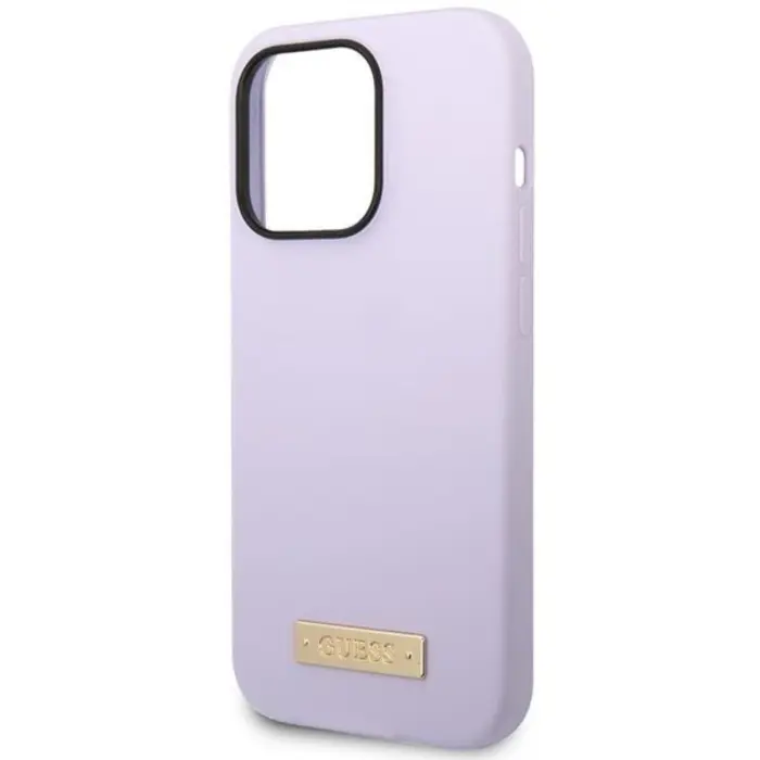 Guess - Guess iPhone 14 Pro Mobilskal Magsafe Logo Plate - Lila