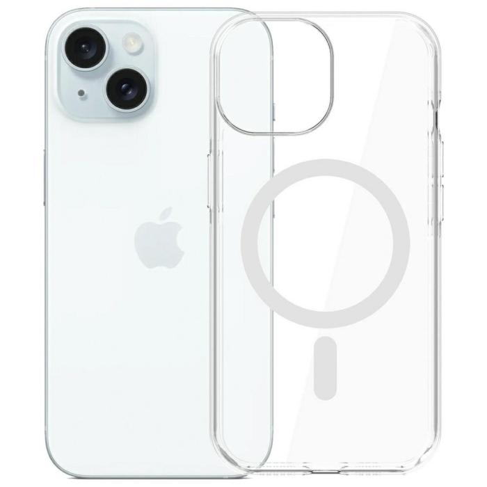 3MK - 3MK iPhone 15 Mobilskal MagSafe EverClear - Genomskinlig