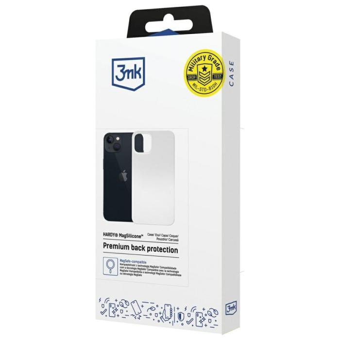 3MK - 3MK iPhone 15 Mobilskal MagSafe Silikon Hardy - Silver