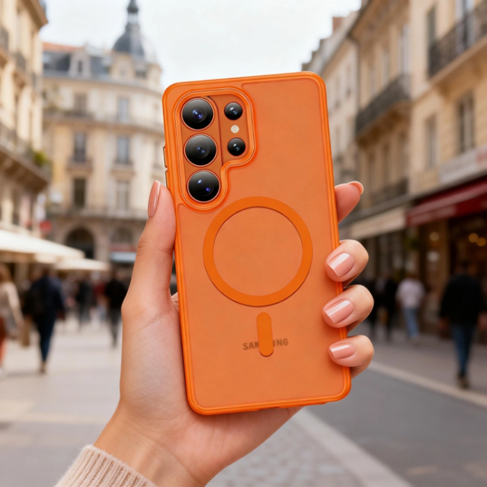 Tech-Protect - Tech-Protect Mobilskal För Galaxy S26 Ultra Magsafe Magmat - Orange