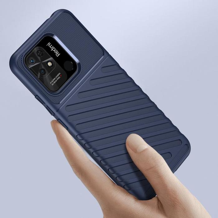 OEM - Xiaomi Redmi 10C Skal Thunder Flexible Armored - Blå