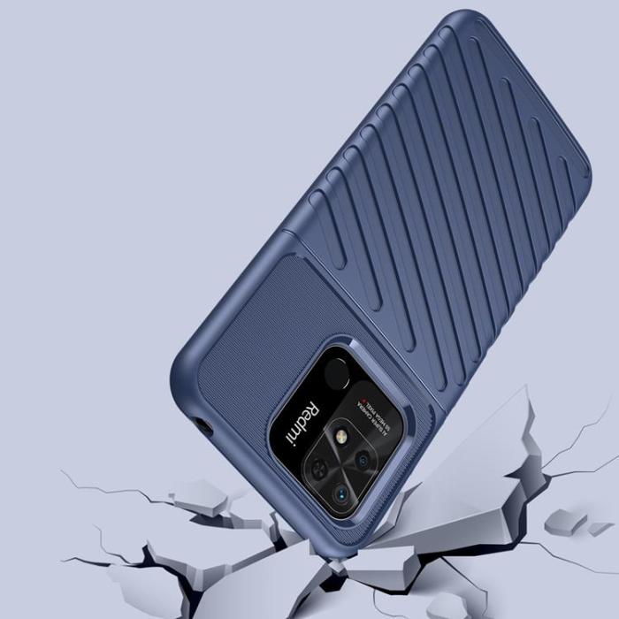 OEM - Xiaomi Redmi 10C Skal Thunder Flexible Armored - Blå