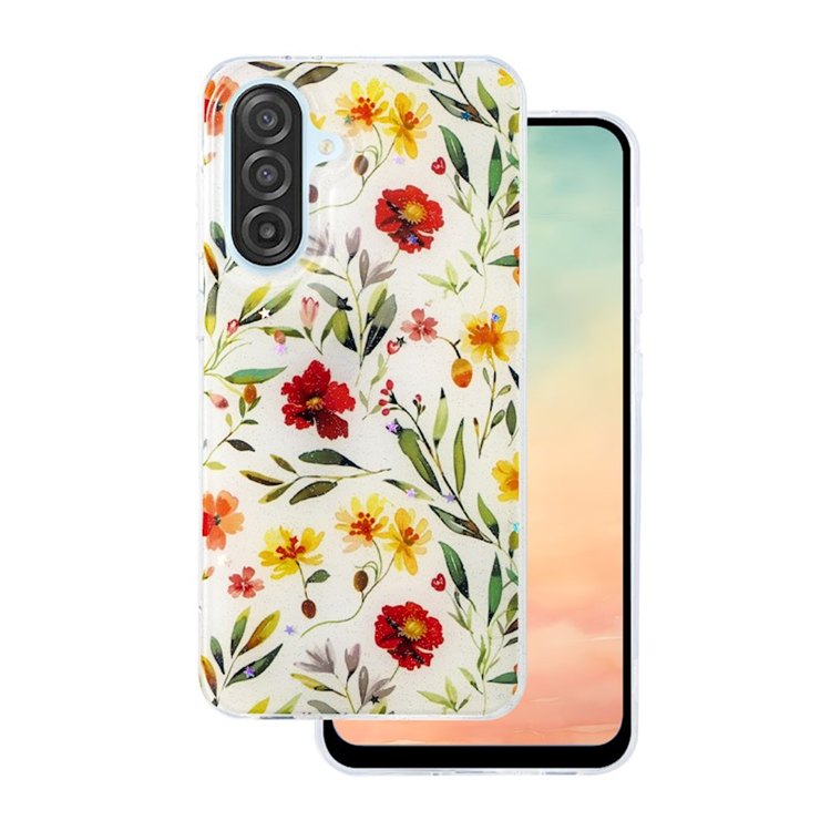 Galaxy A16 5G/4G Mobilskal Glow Glam (Vit) | 2353 | AlltMobil