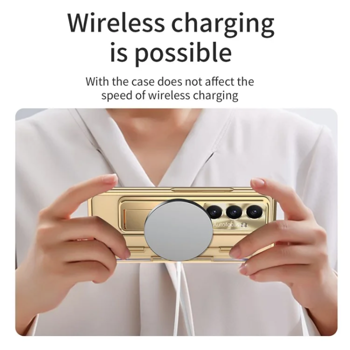 A-One Brand - Galaxy Z Fold 7 Mobilskal Kickstand med Skärmskydd