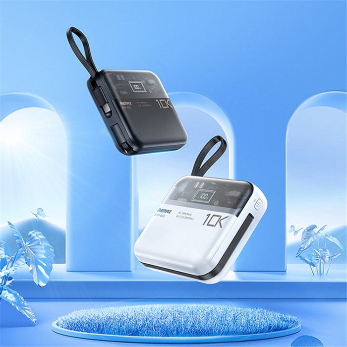 Remax - REMAX Powerbank 10000mAh 20W/22.5W RPP-602 Pro Dual kabel
