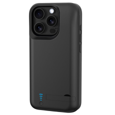 A-One Brand - Galaxy iPhone 16 Pro Batteriskal Kickstand 5000mAh - Svart
