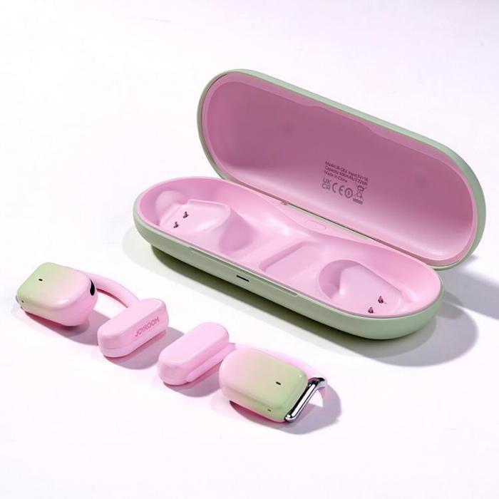 Joyroom - Joyroom Openfree TWS Trådlösa On-Ear Hörlurar - Rosa