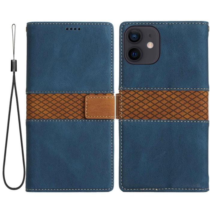 A-One Brand - iPhone 11 Plånboksfodral Splicing Design - Blå