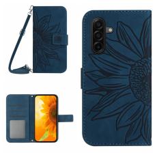 OEM - Samsung Galaxy S26 Pl&aring;nboksfodral Solros Pr&auml;gling Konstl&auml;der - Bl&aring;